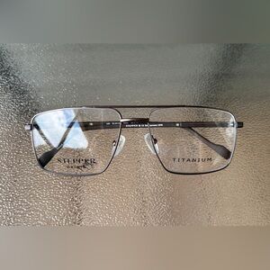 New- Stepper STE 60156 EYEGLASSES Titanium Frames Mens Color: Gunmetal No Box